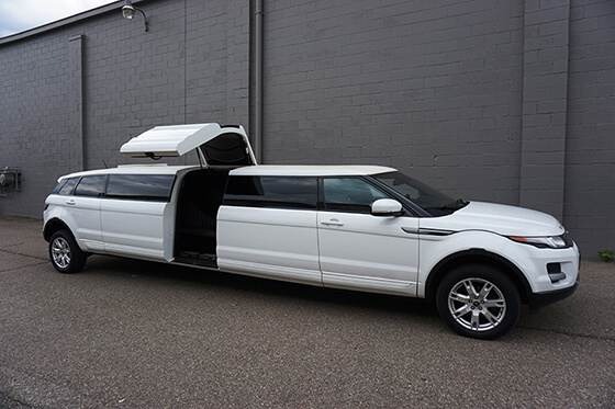 White limousine exterior